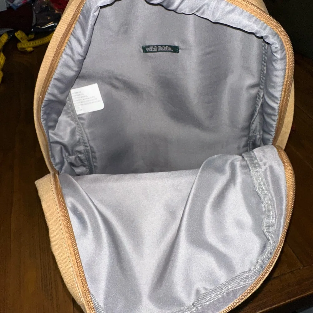 NWT Light Brown‎ Canvas Dome Backback